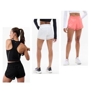 Bundle of 3 Athleta Women's White •Black •Coral  Athletic Shorts 💗Size Small